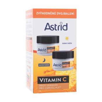 Astrid Vitamin C Duo Set dárková kazeta denní pleťový krém Vitamin C Day Cream 50 ml + noční pleťový krém Vitamin C Night Cream 50 ml proti vráskám