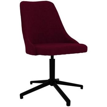 Otočná jídelní židle fialová textil, 330901 (330901)