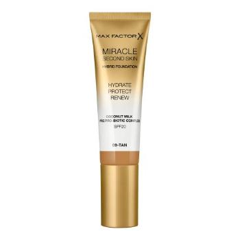 Max Factor Miracle Second Skin SPF20 30 ml make-up pro ženy 09 Tan