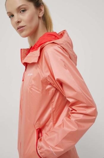 Nepromokavá bunda Columbia Ulica Jacket dámská, oranžová barva, přechodná