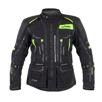 Moto bunda W-TEC Aircross  černá-fluo žlutá  3XL