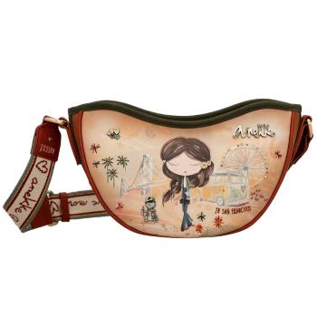 Anekke Dámská crossbody kabelka Peace & Love Camel 38803-401