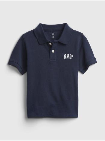 Modré klučičí dětské polo tričko GAP Logo solid