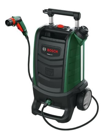 BOSCH Fontus 18V, akumulátorový venkovní čistič, 18 V, 20 bar