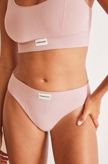 Tanga women'secret SEAMLESS 1 růžová barva, 5128082