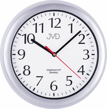 JVD Nástěnné koupelnové hodiny s tichým chodem SH494.1