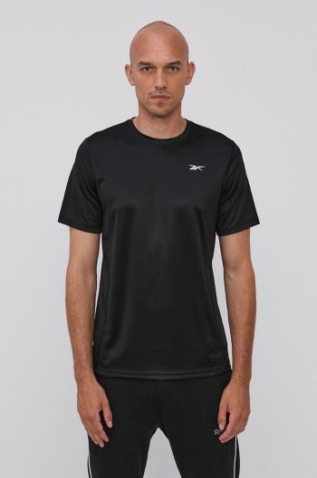 Běžecké tričko Reebok GS6678 černá barva, hladký