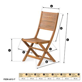 FDZN 4012-T Skládací židle 2ks FIELDMANN