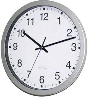 DCF nástěnné hodiny EUROTIME 56831-07, (Ø x h) 30 cm x 4,3 cm, stříbrná