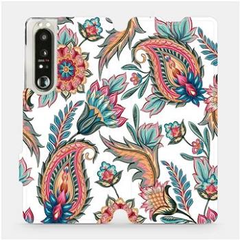 Flip pouzdro na mobil Sony Xperia 1 III - MD10S Vintage květy (5903516725977)