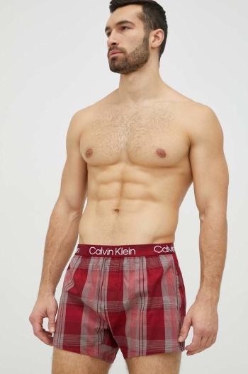 Boxerky Calvin Klein Underwear pánské, vínová barva