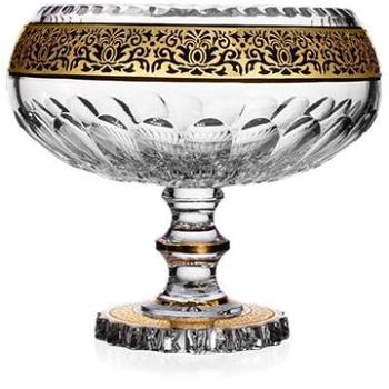 Bohemia Crystal Ručně broušená mísa na noze Romantic 205mm (8597842315659)