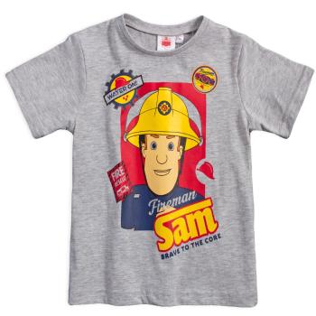 Chlapecké tričko FIREMAN SAM WATER ON šedé Velikost: 98