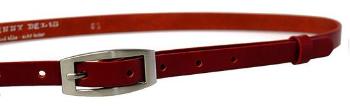 Penny Belts Dámský kožený opasek 15-2-93 red 90 cm