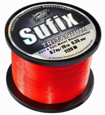 Sufix vlasec tritanium neon orange - průměr 0,28 mm / nosnost 5,5 kg / návin 1750 m