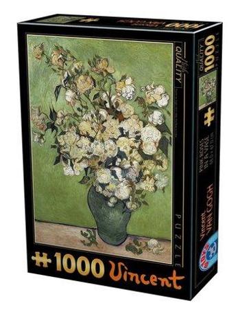 D-TOYS Puzzle Květiny v modré váze 1000 dílků