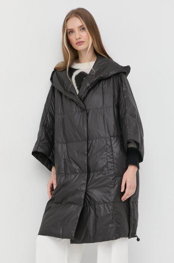 Péřová bunda Liviana Conti dámská, černá barva, přechodná, oversize