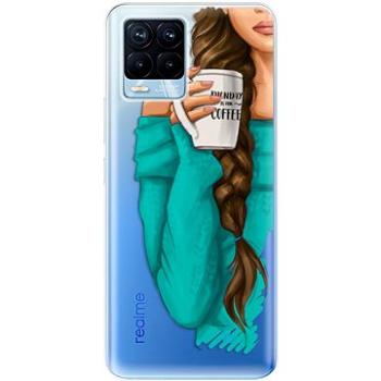iSaprio My Coffe and Brunette Girl pro Realme 8 / 8 Pro (coffbru-TPU3-RLM8)