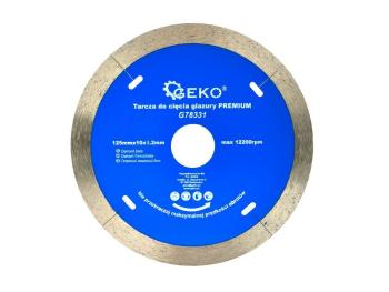 Kotouč diamantový řezný celoobvodový 125x10x22,23mm GEKO