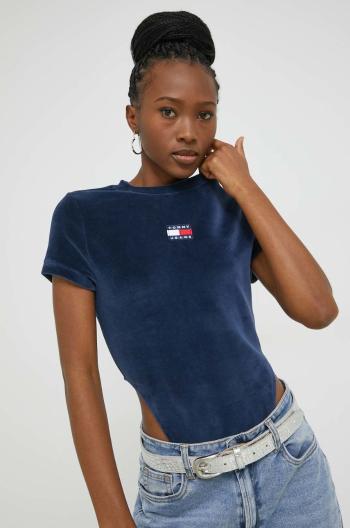 body Tommy Jeans dámské, tmavomodrá barva