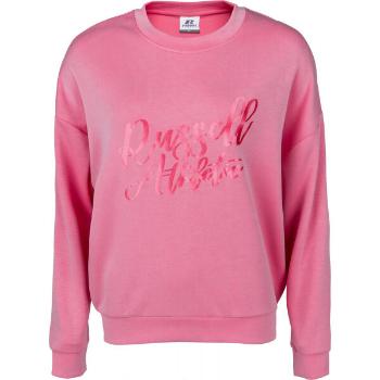 Russell Athletic PRINTED CREWNECK SWEATSHIRT Dámská mikina, růžová, velikost XL