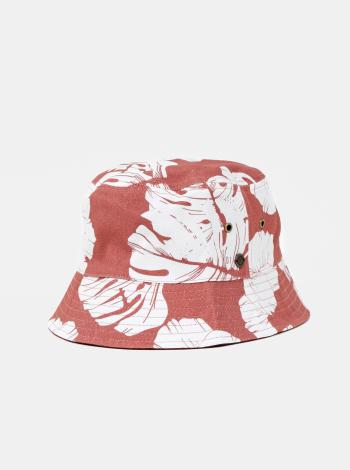 Růžový oboustranný květovaný klobouk Roxy