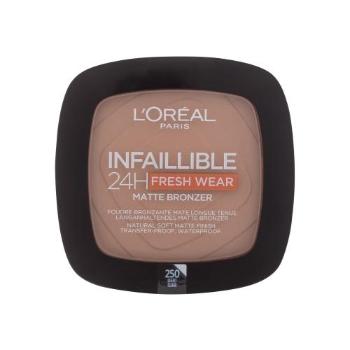 L'Oréal Paris Infaillible 24H Fresh Wear Matte Bronzer 9 g bronzer pro ženy 250 Light