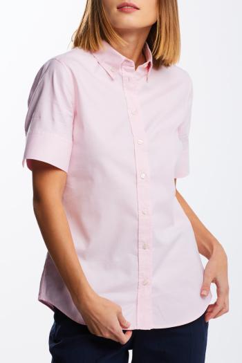 KOŠILE GANT STRETCH OXFORD SOLID SS SHIRT růžová 34