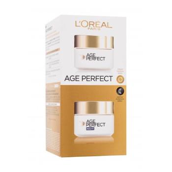 L'Oréal Paris Age Perfect dárková kazeta denní pleťový krém Age Perfect 50 ml + noční pleťový krém Age Perfect 50 ml na všechny typy pleti