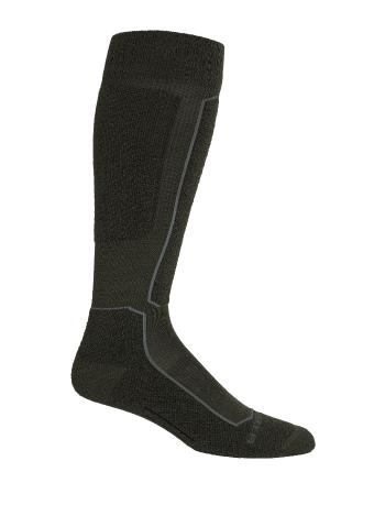 pánské merino ponožky ICEBREAKER Mens Ski+ Light OTC, Loden/Blk/Gritstone Heather velikost: XL