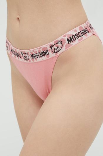 Kalhotky Moschino Underwear růžová barva