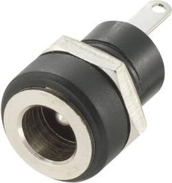 Nízkonapěťový konektor TRU COMPONENTS 716886, 10.5 V/DC, 2 A, Druh spínacího kontaktu: Rozpínací kontakt, zásuvka, vestavná vertikální, 4.9 mm, 1.65 m