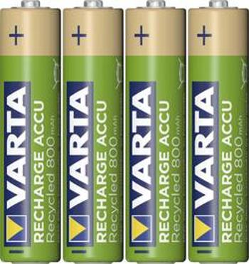 Akumulátor AAA Ni-MH Varta Recycled Ready to Use, 800 mAh, 1.2 V, 4 ks