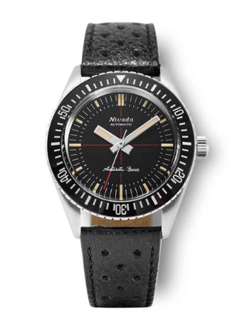 Nivada Grenchen Antarctic Diver 32044A17 - Black Racing strap