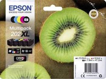 Epson Ink set T02G74, 202XL originál kombinované balení černá, foto černá, azurová, purppurová, žlutá C13T02G74010