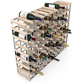 RTA stojan na 90 lahví vína, přírodní borovice - pozinkovaná ocel / rozložený  (WINE0290)