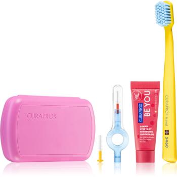 Curaprox Travel Set cestovní set Pink (na zuby, jazyk a dásně)