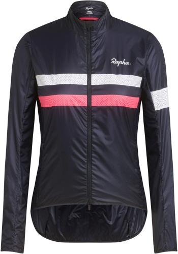 Rapha Women's Brevet Wind Jacket - dark navy/high-vis pink/white S