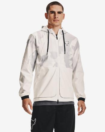 Under Armour Project Rock Legacy Windbreaker Bunda Šedá Béžová