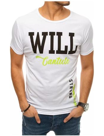 Bílé pánské tričko s nápisem will vel. 2XL