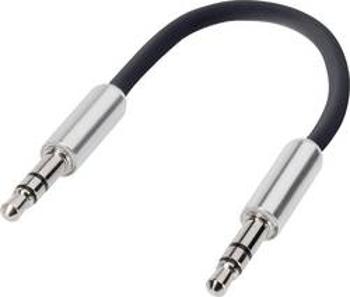 Jack audio kabel SpeaKa Professional SP-7870496, 10.00 cm, černá