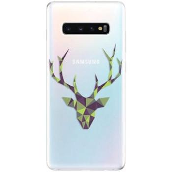 iSaprio Deer Green pro Samsung Galaxy S10+ (deegre-TPU-gS10p)
