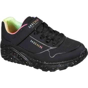 Skechers UNO LITE-RAINBOW SPECKS Dívčí volnočasové boty, černá, velikost