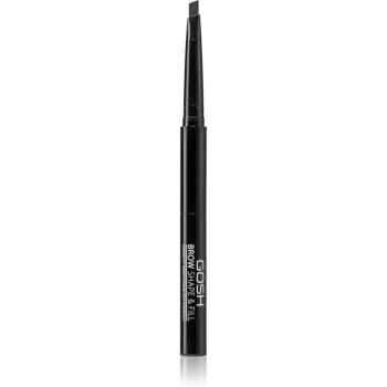 Gosh Brow Shape & Fill oboustranná tužka na obočí odstín 002 Greybrown 0.5 g