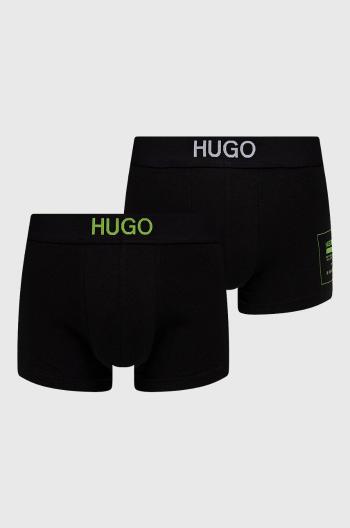 Boxerky Hugo (2-pack) černá barva