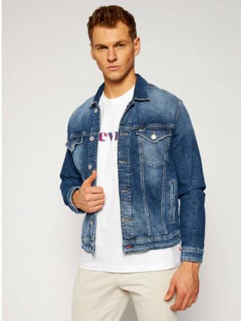 Tommy Jeans pánská džínová modrá bunda - XL (1A4)