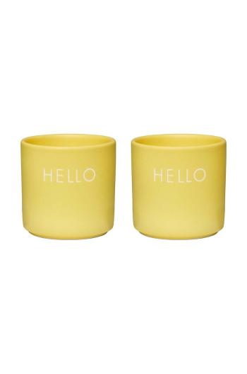 Sada sklenic na vejce Design Letters Yello Hello 2-pack