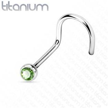 Šperky4U Piercing do nosu - TITAN - TIT1025-G