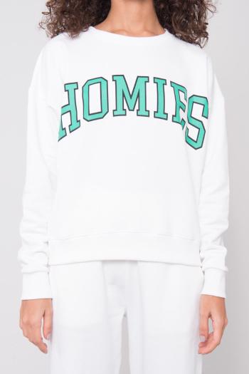 BÍLÁ MIKINA HOMIES 15683-WHITE Velikost: XS