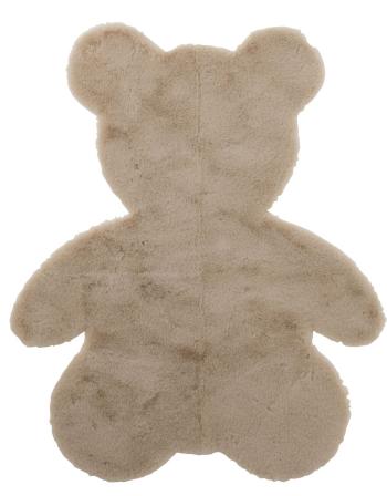 Béžový kobereček ve tvaru medvídka v dárkové krabičce - 82*1,5*103cm 22933